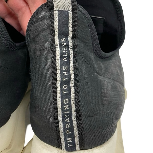 Rick Owens DRKSHDW Slip On Sneakers Shoes Mens Size 6.5 Black Hexagram Runners - Picture 6 of 12